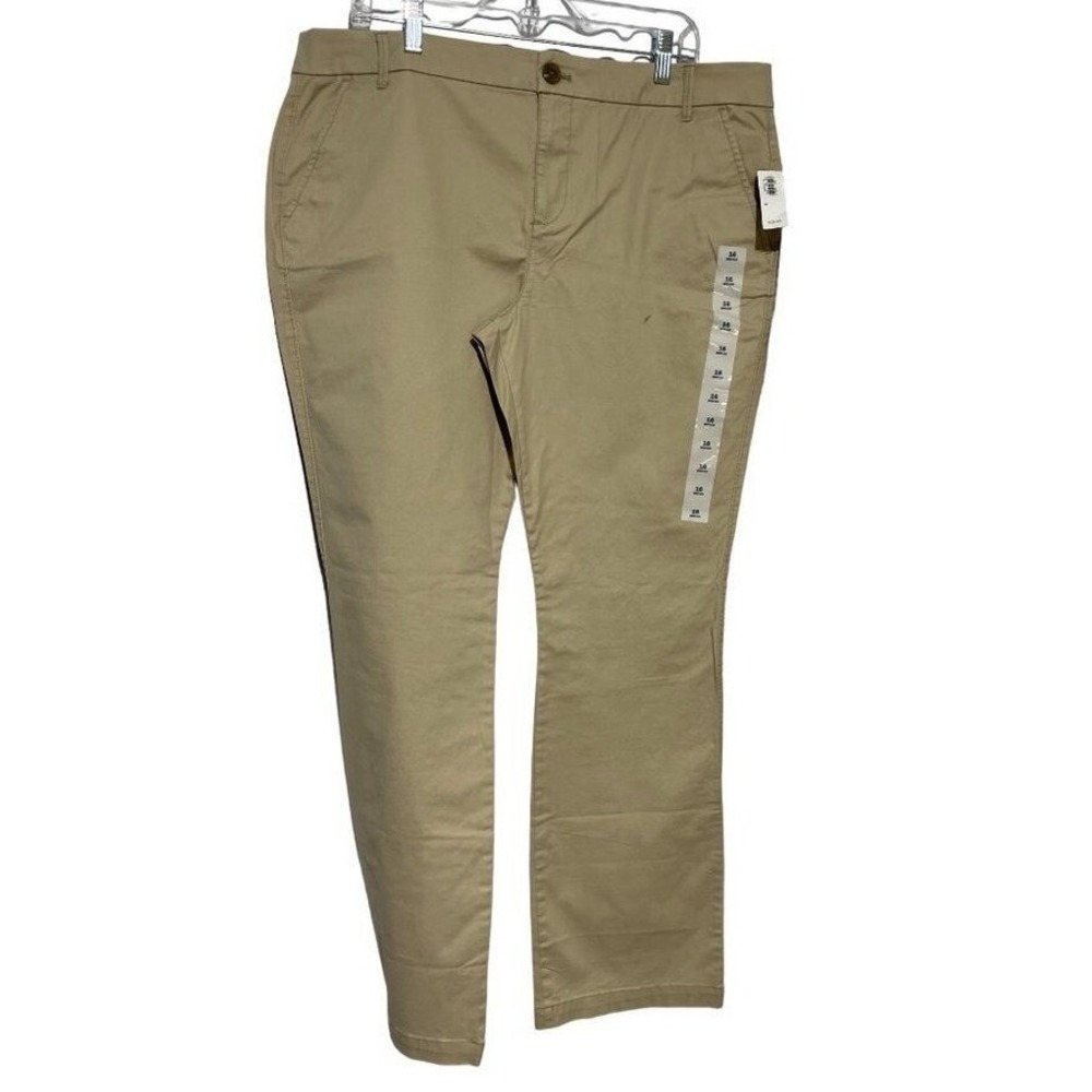 NWT Old Navy Women's Classic Fit Boot Cut Leg Pants Beige Size 16L